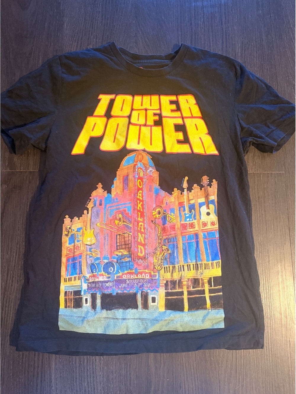 Tower Of Power Fox Oakland Theater 2018 Tour Shirt S